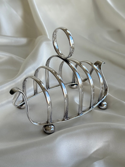 Vintage English Silver Plate Toast Rack
