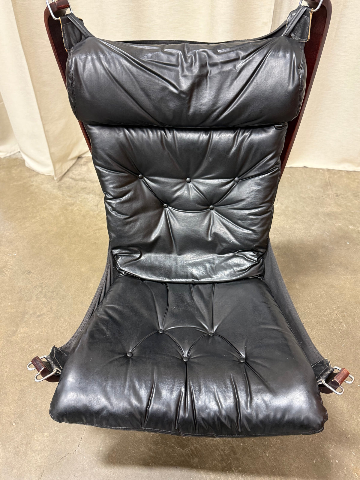Vintage Mid-Century Modern Plydesigns Bentwood Leather Lounge Chair