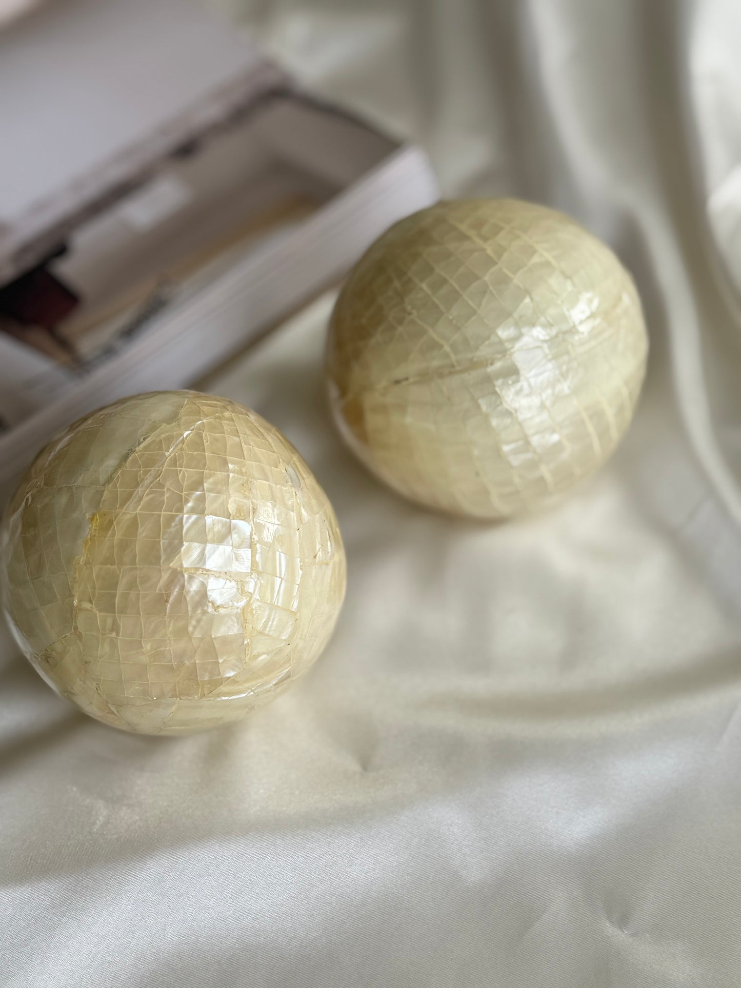 Handcrafted Capiz Shell Decorative Spheres