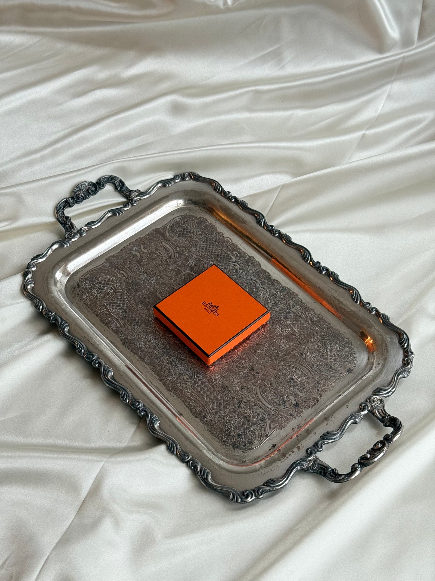 Medium size Silver Plated serving tray