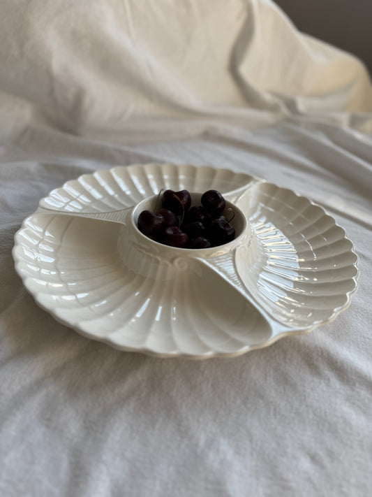 Vintage Ceramic Divided Serving Dish – Made in Japan