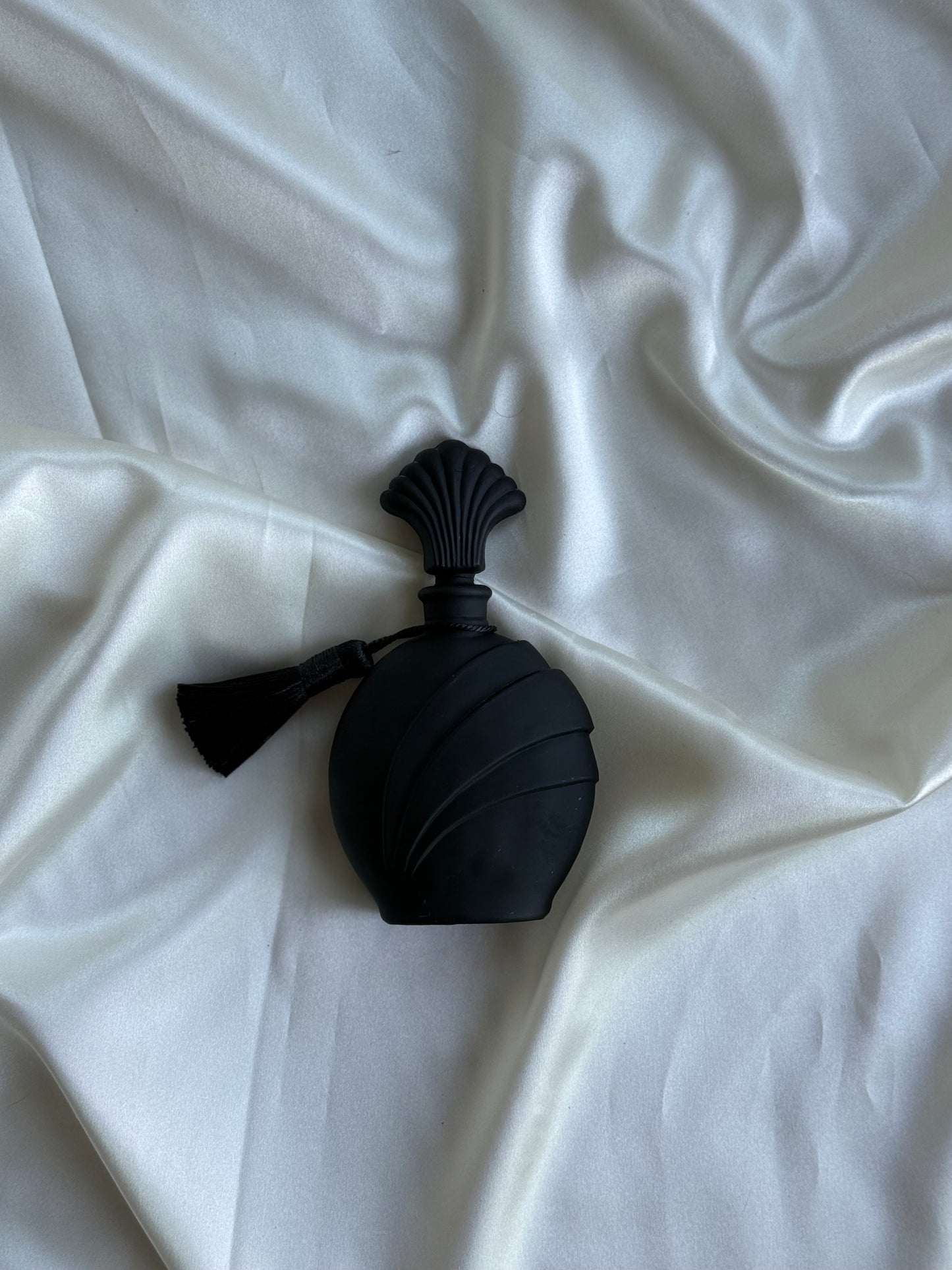 Vintage Black Perfume Bottle with Tassel