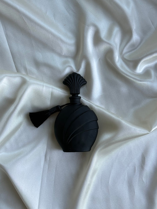 Vintage Black Perfume Bottle with Tassel