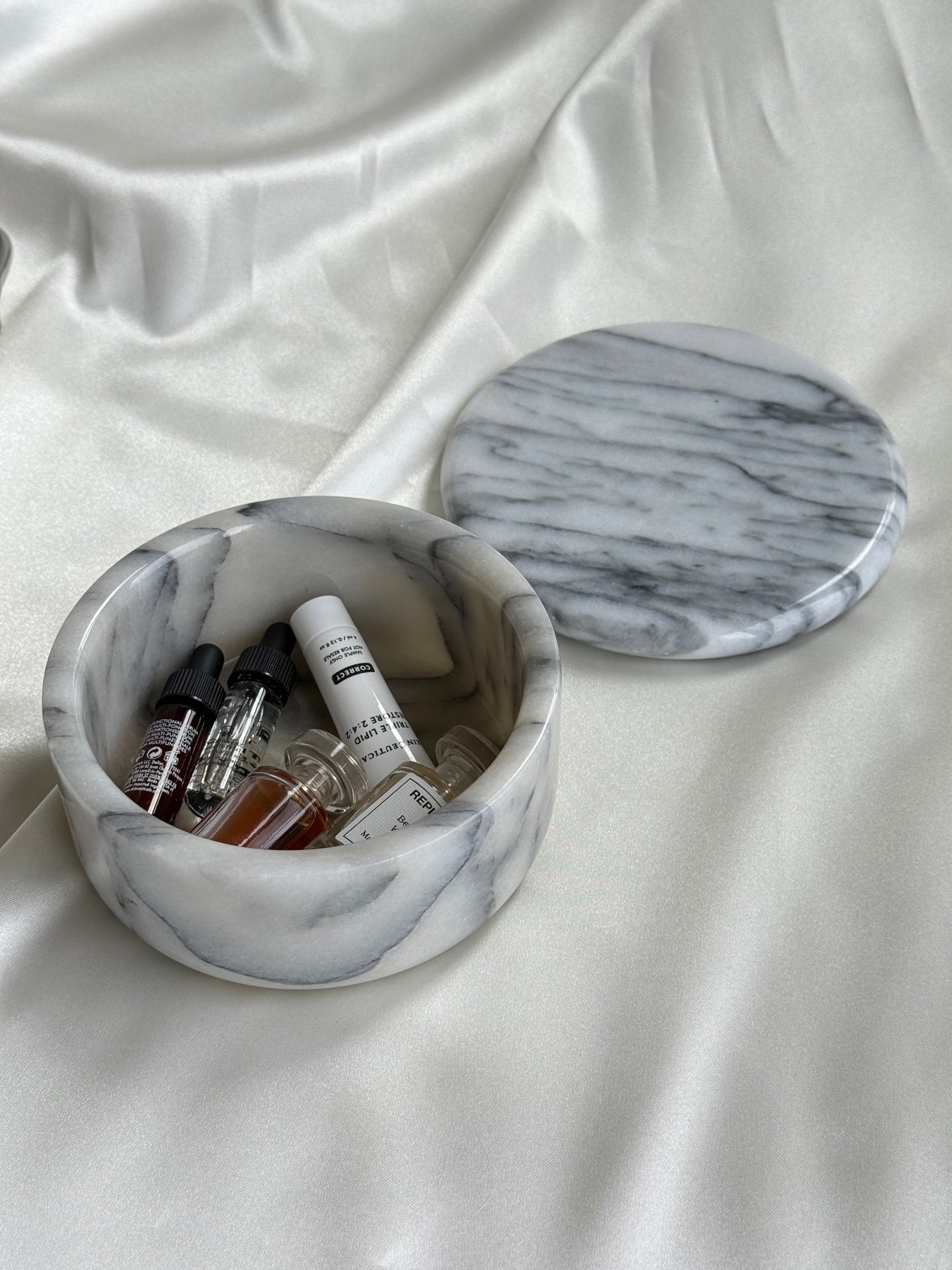 Vintage Marble Lidded Container