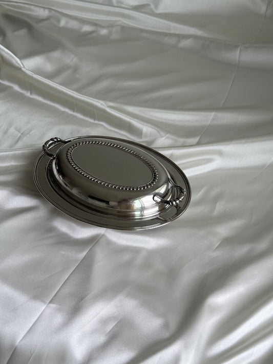 Vintage Wm. Rogers Silver Plate Covered Serving Dish