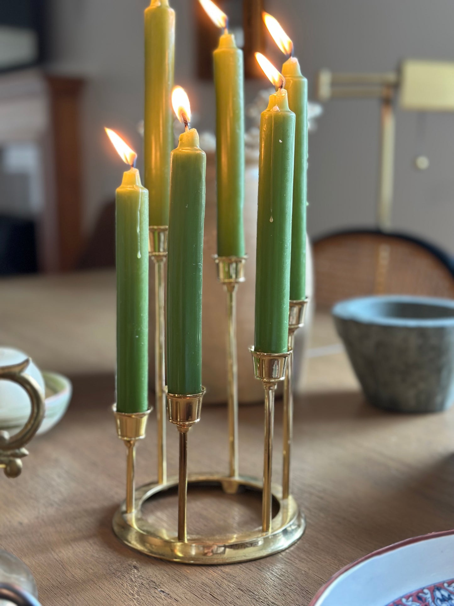 Brass candelabra