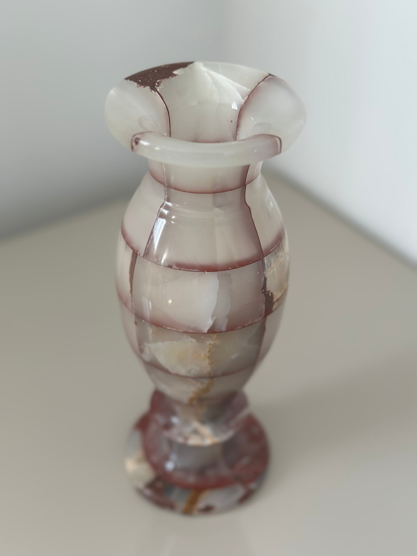 Vintage onyx vase