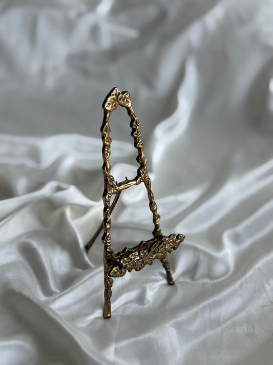 Vintage Ornate Brass Display Easel