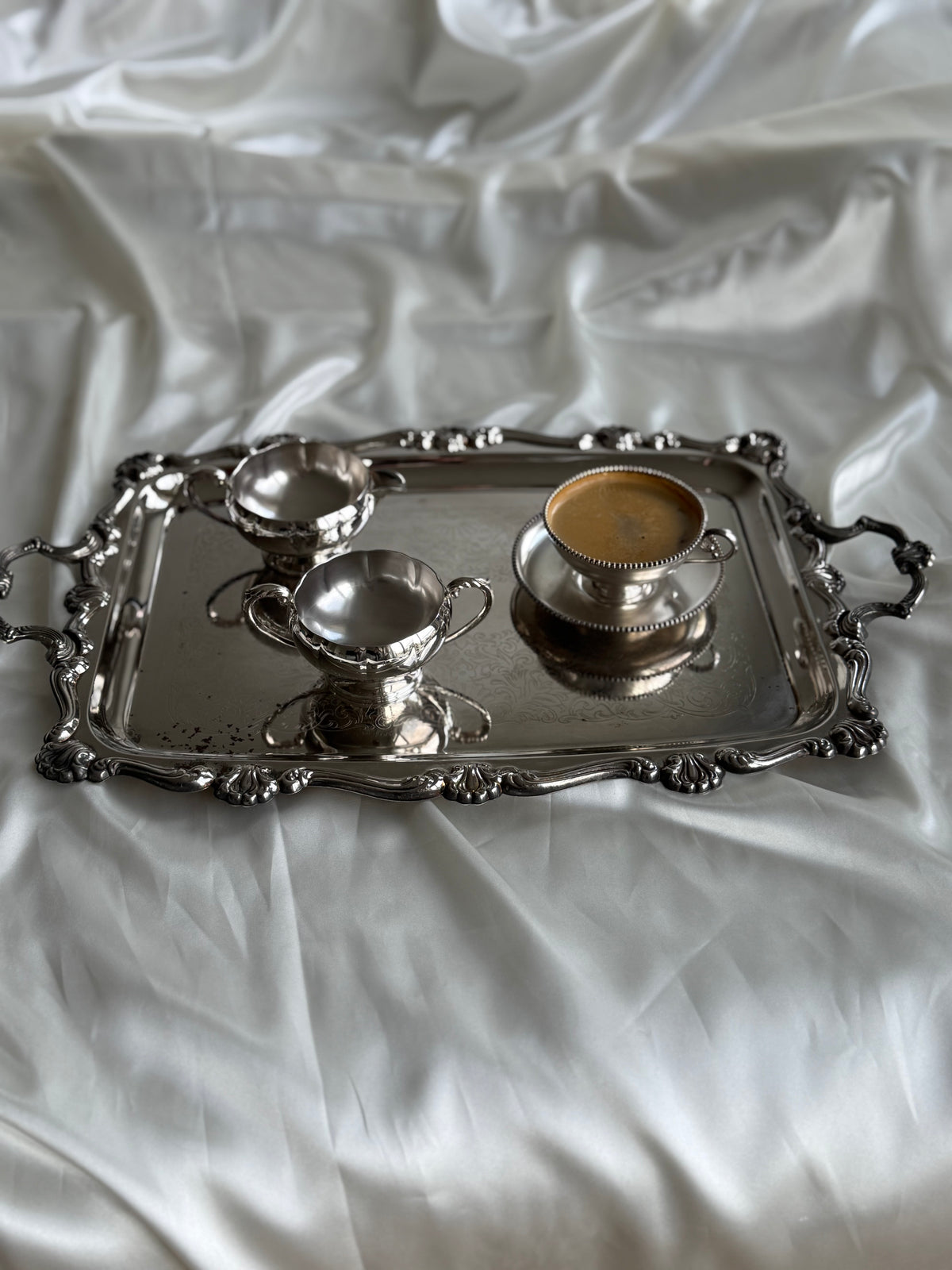 Vintage Silver-Plated Creamer & Sugar Bowl Set – Manor Plate