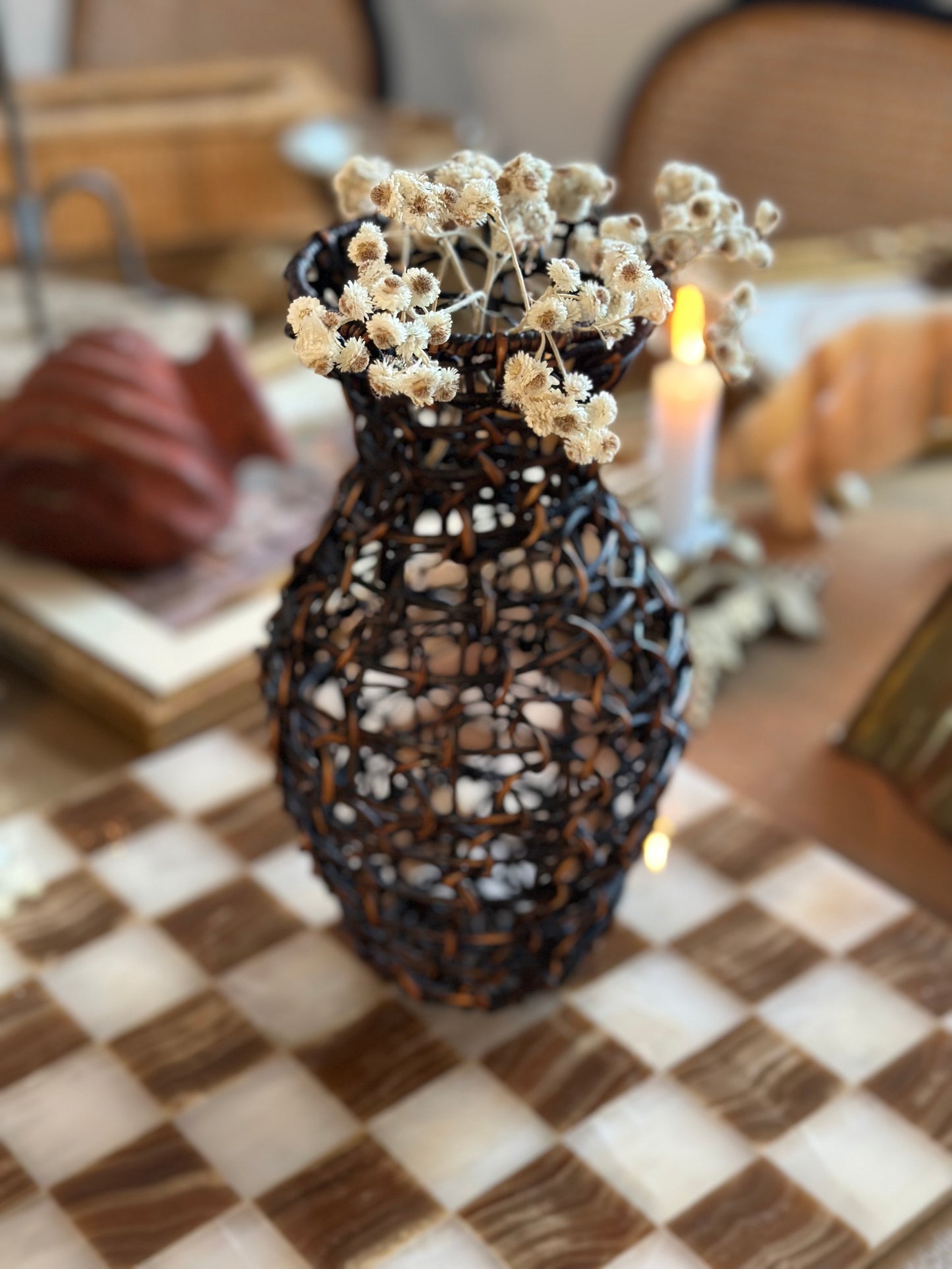 Wicker vase