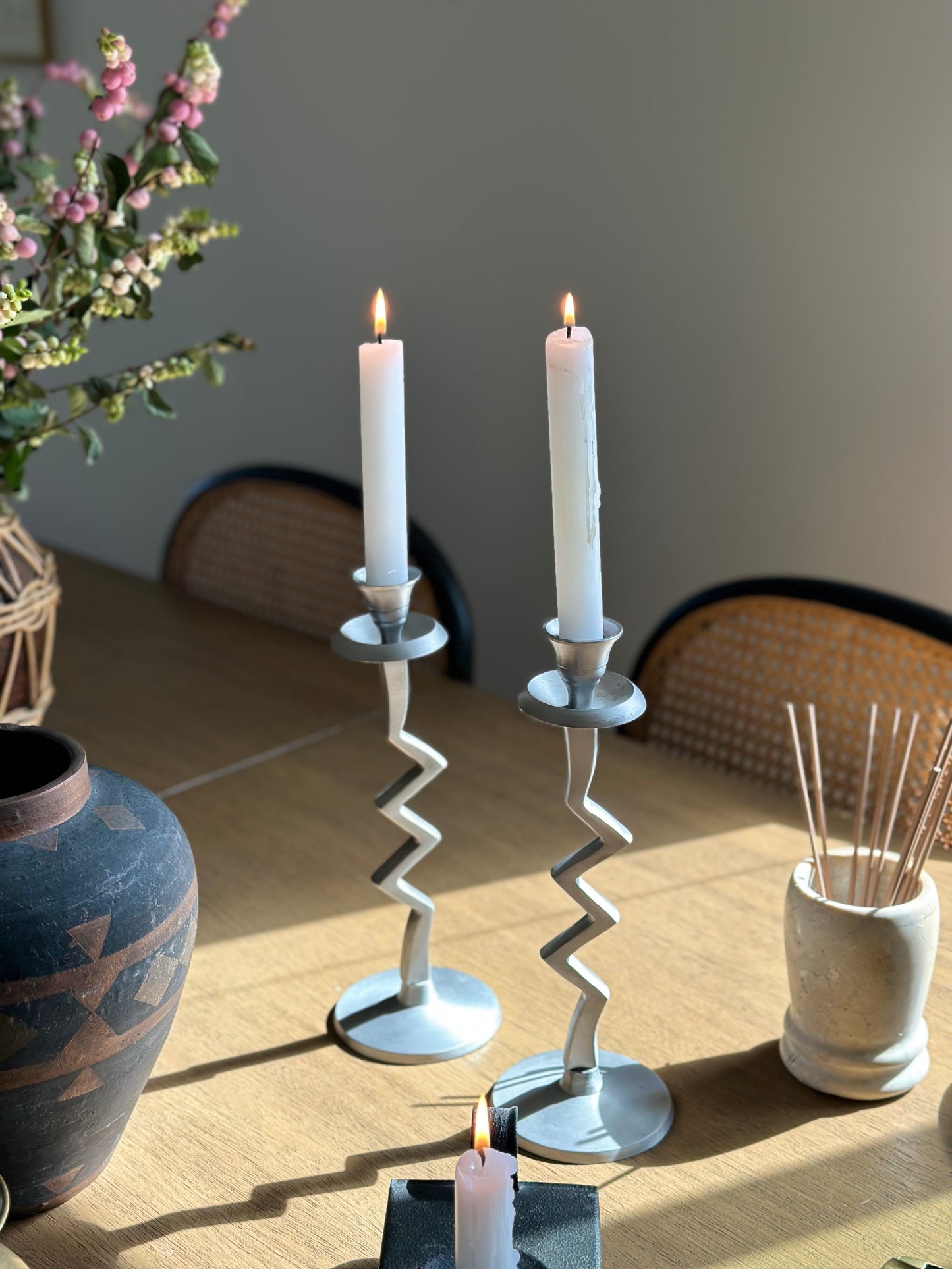 Zig zag candleholders