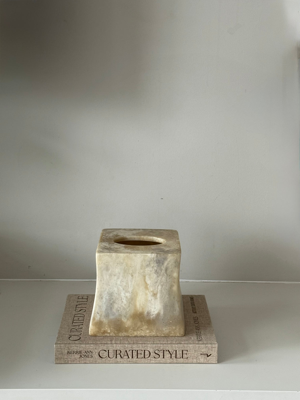 Vintage Faux Marble Tissue Box
