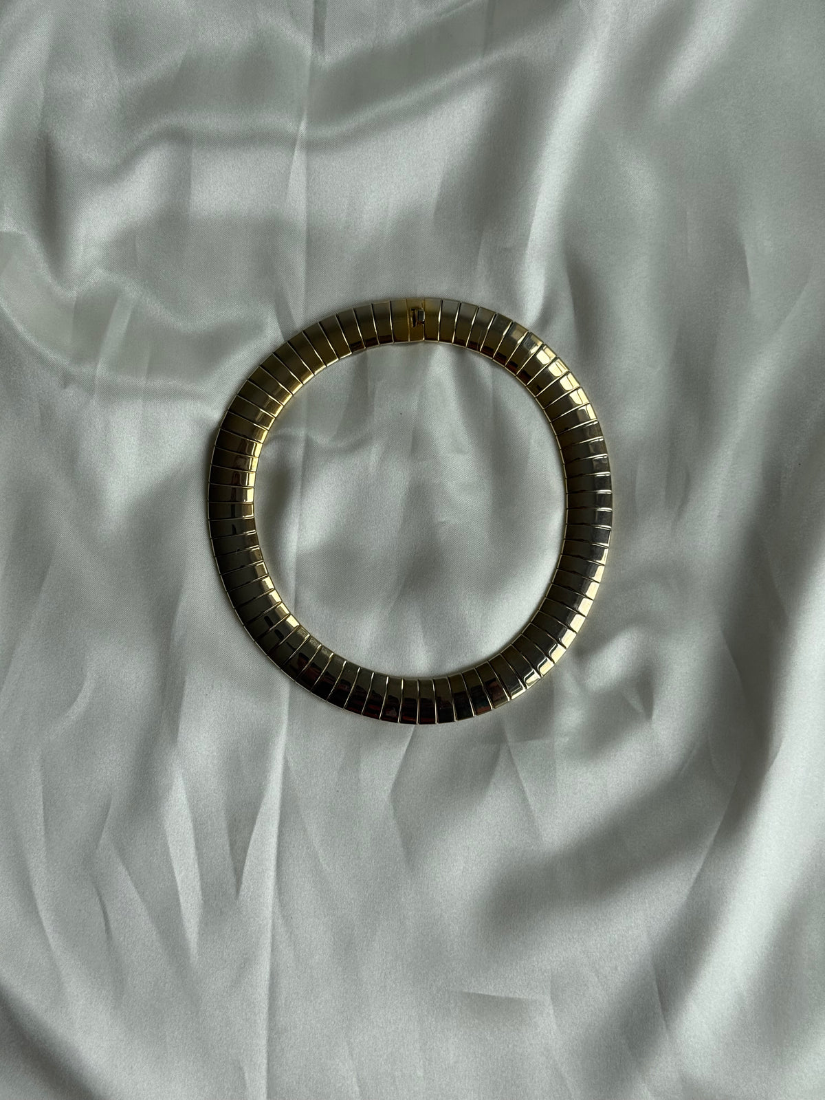 Vintage Gold-Tone Flexible Collar Necklace