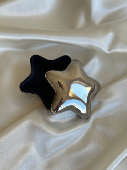 Silver Plated Star Jewelry Holder
