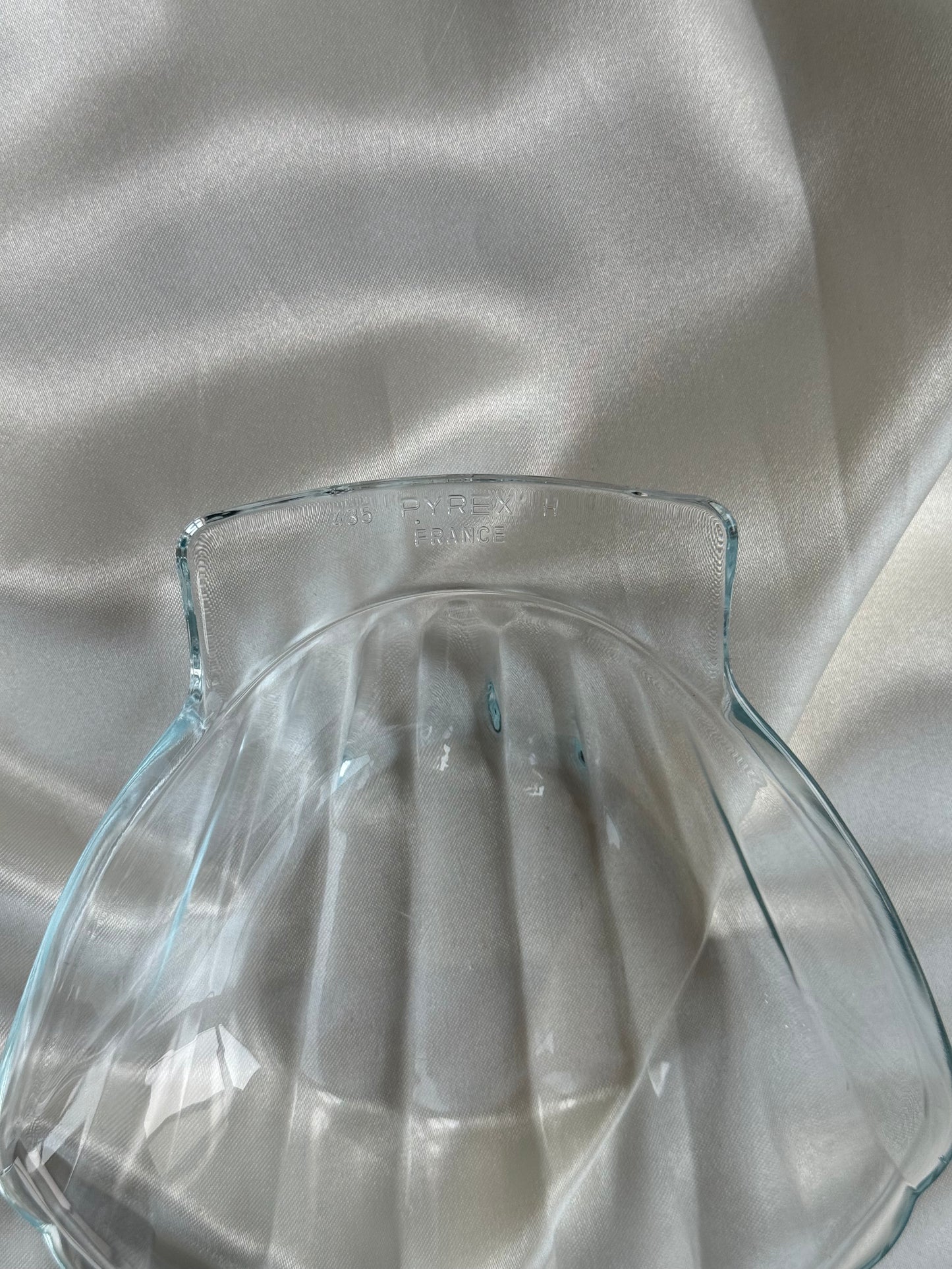 Vintage glass six shell dishes France