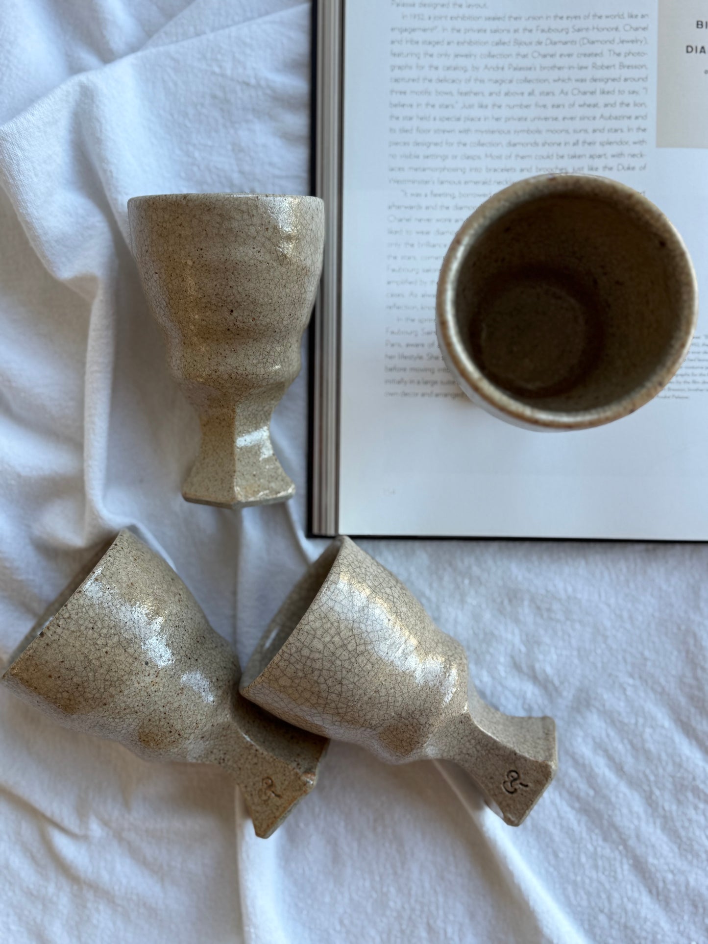 Handcrafted Ceramic Goblets – Set of 4