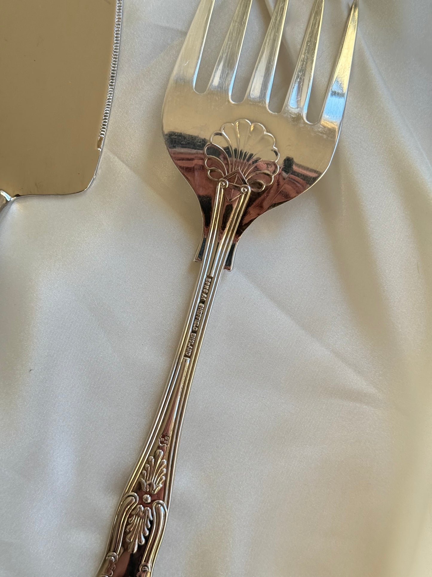 Silver-Plated Cake Server & Fork