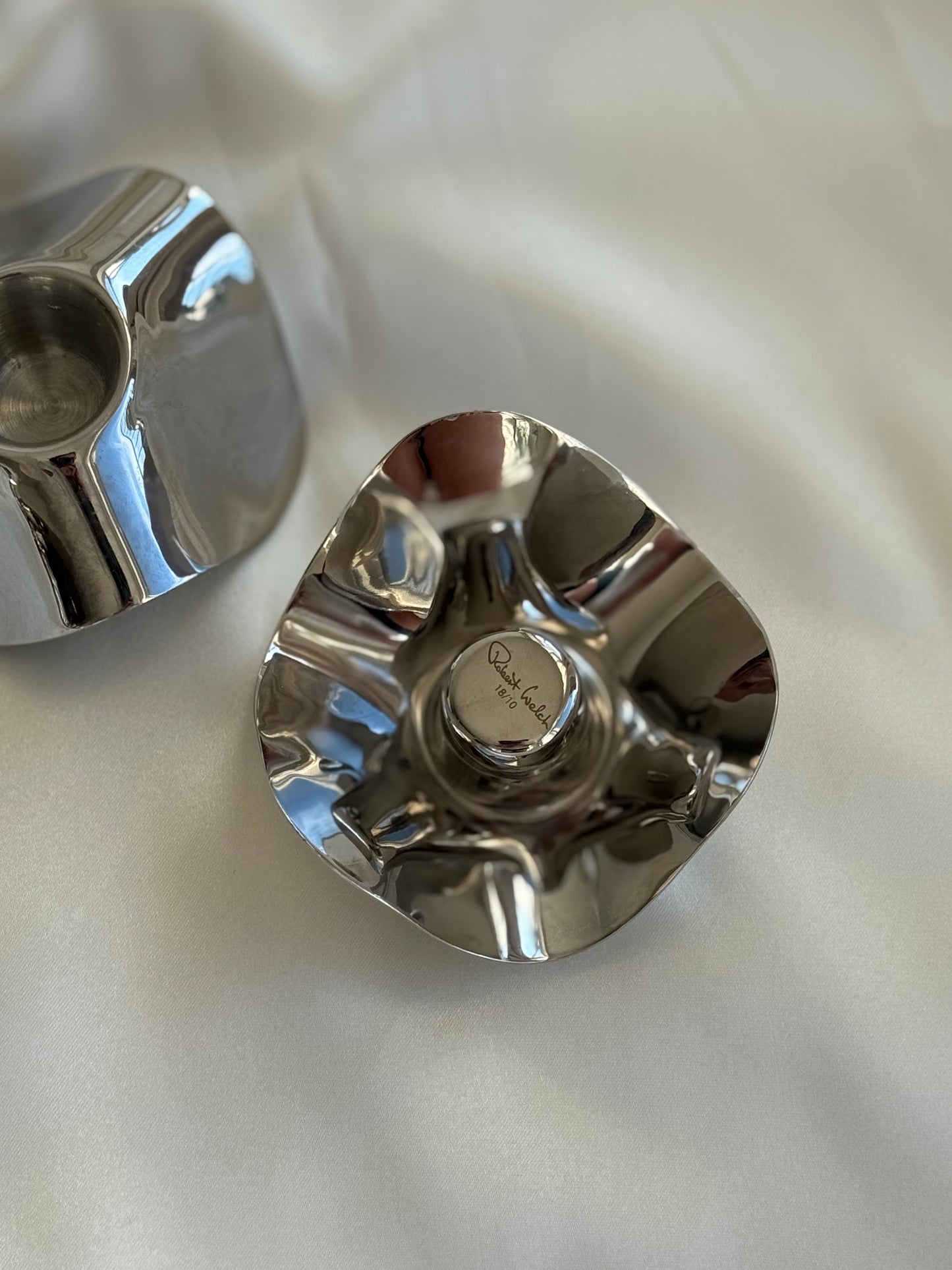 Robert Welch “Drift” Candle Holders – Pair