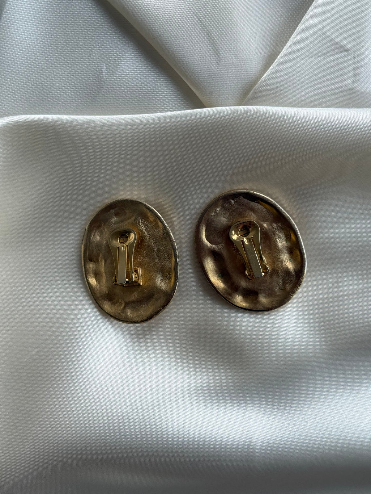 Vintage Gold-Toned Clip-On Earrings
