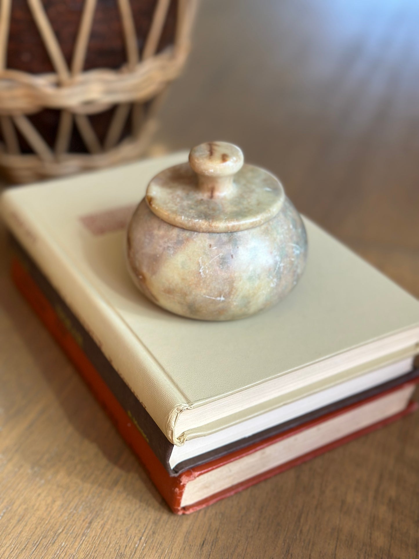 Small stone trinket box