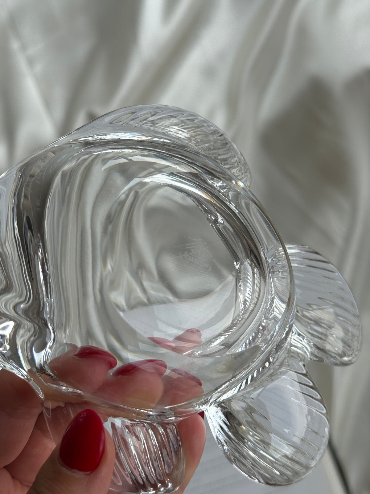 Vintage French Art Glass Fish Bowl / Vide-Poche