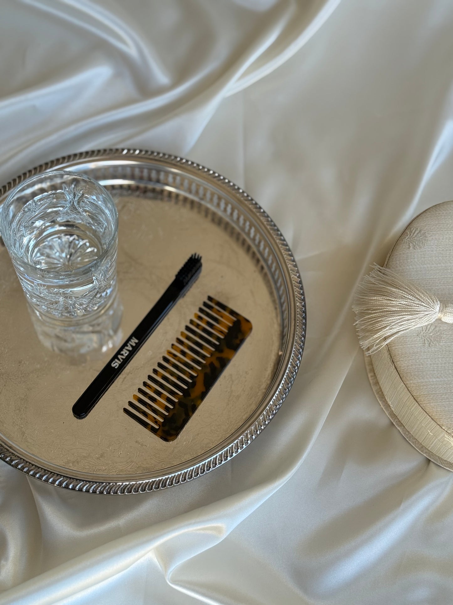 Vintage Silver-Plated Gallery Tray