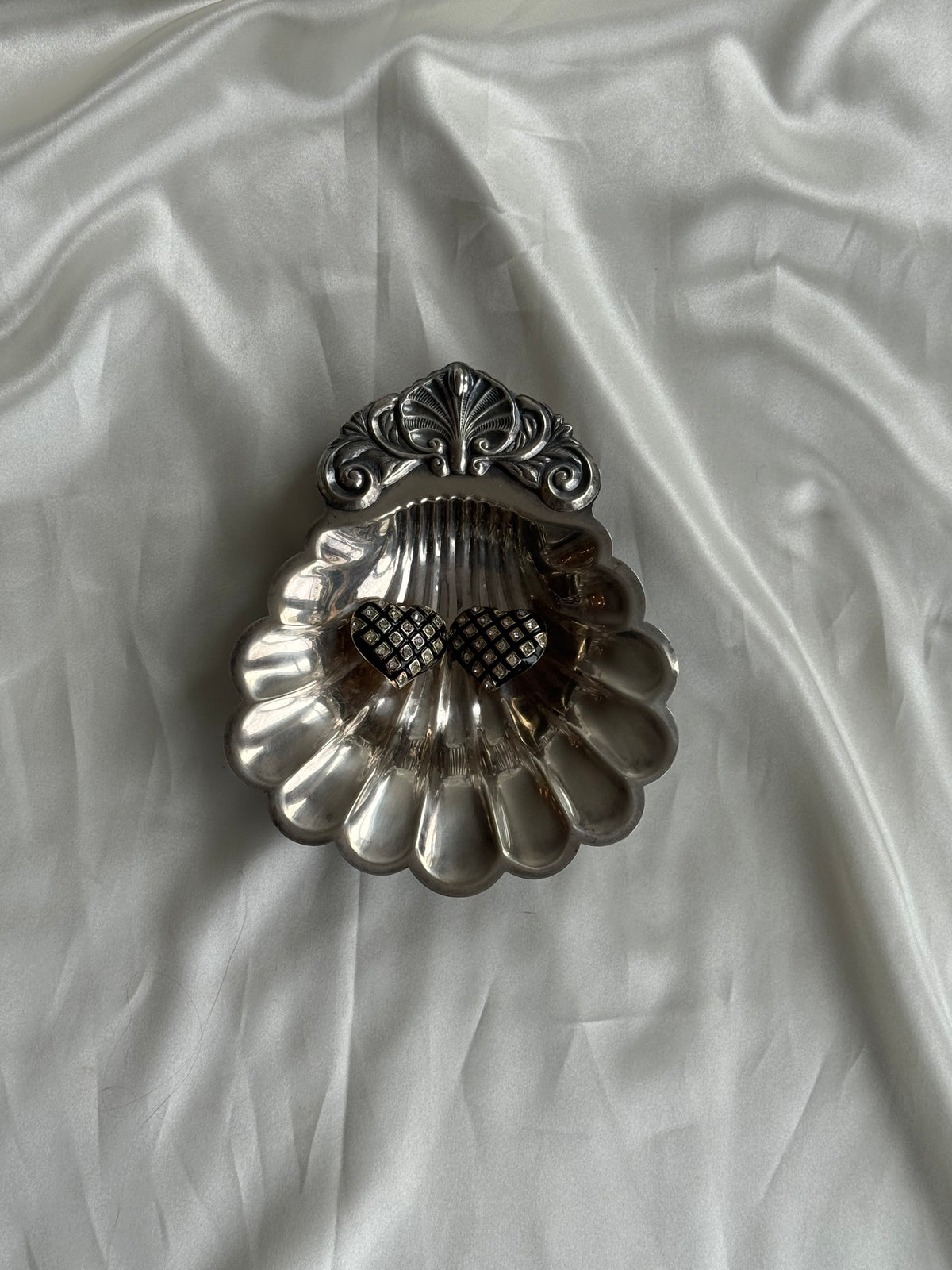 Vintage Sussex Plate Silver-Plated Scallop Shell Dish