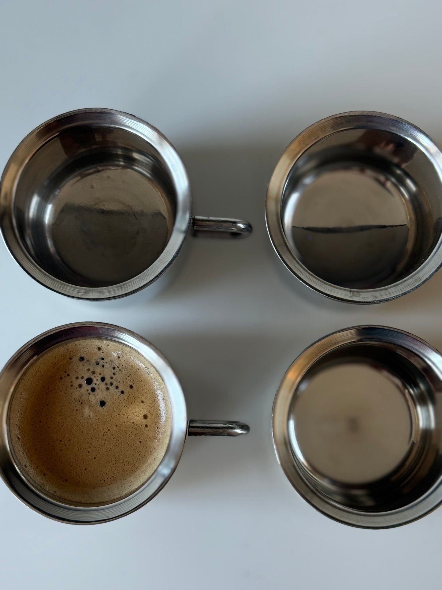 Set of 4 Stainless Steel  Cups