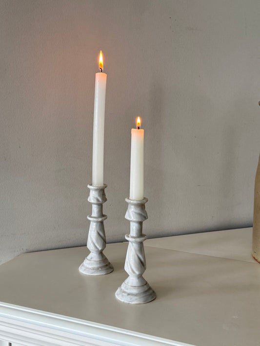 Vintage Mexican Marble Candlesticks