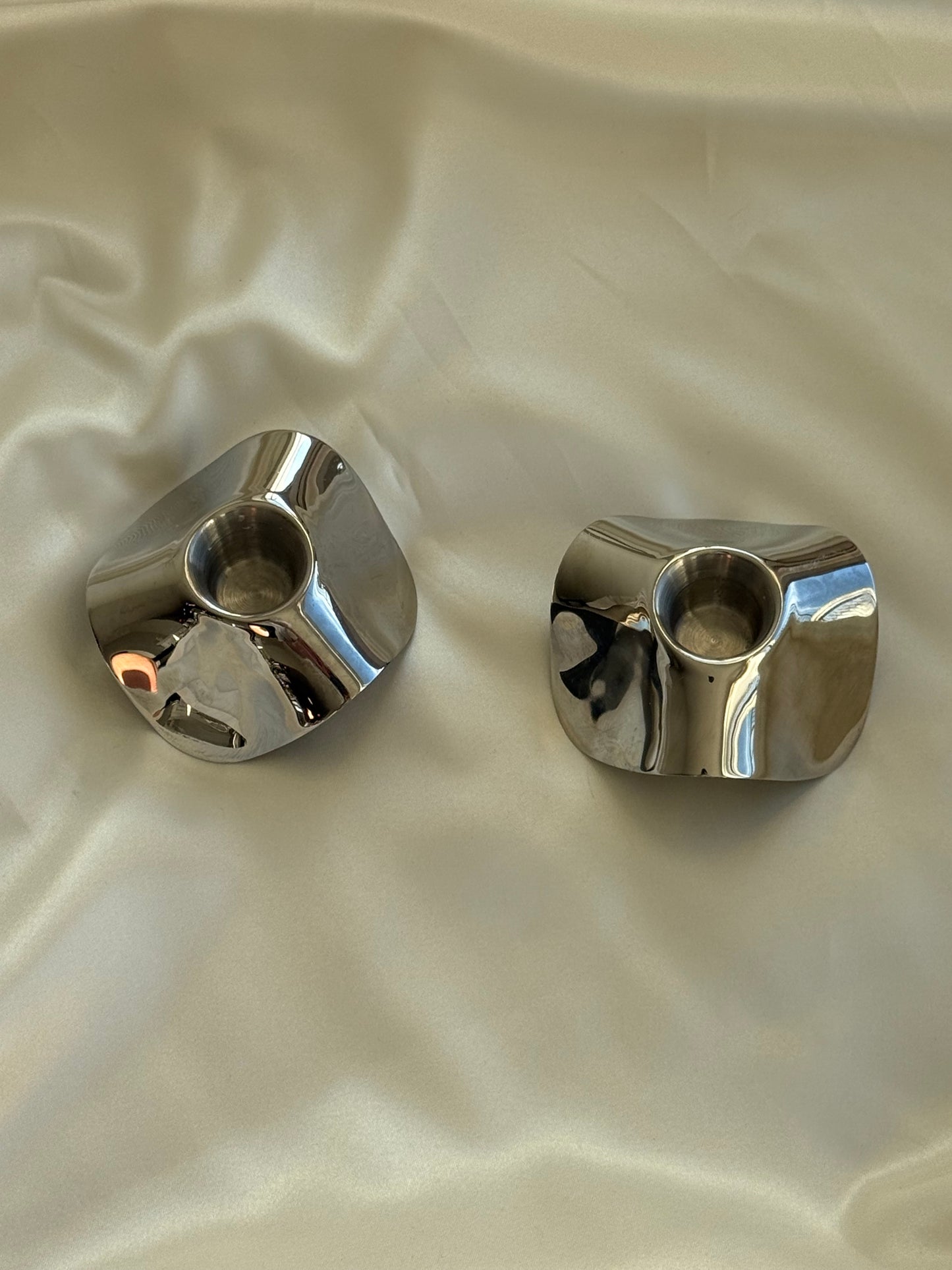 Robert Welch “Drift” Candle Holders – Pair