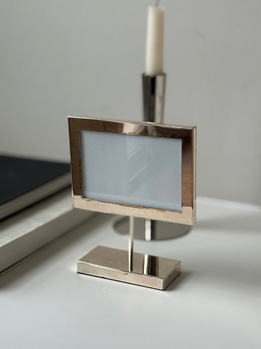 Vintage Silver-Plated Standing Photo Frame