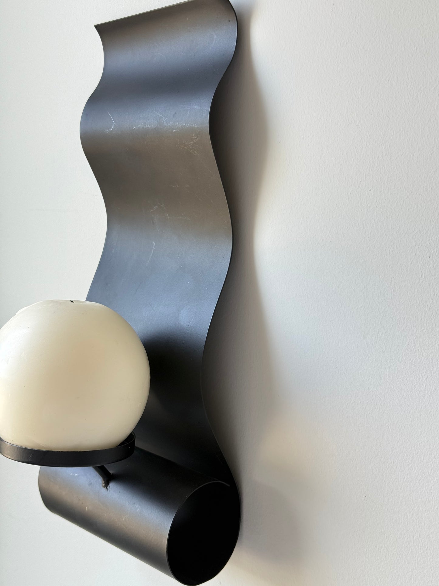 Pair of Vintage Wavy Wall Sconces
