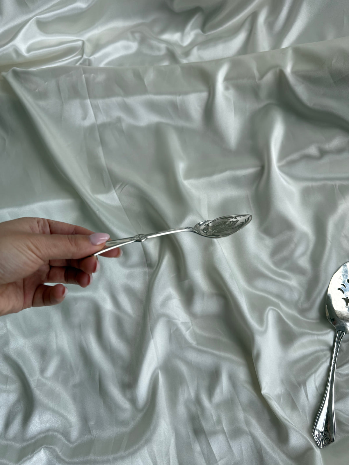 Vintage Silver-Plated Serving Utensils | Set of Three