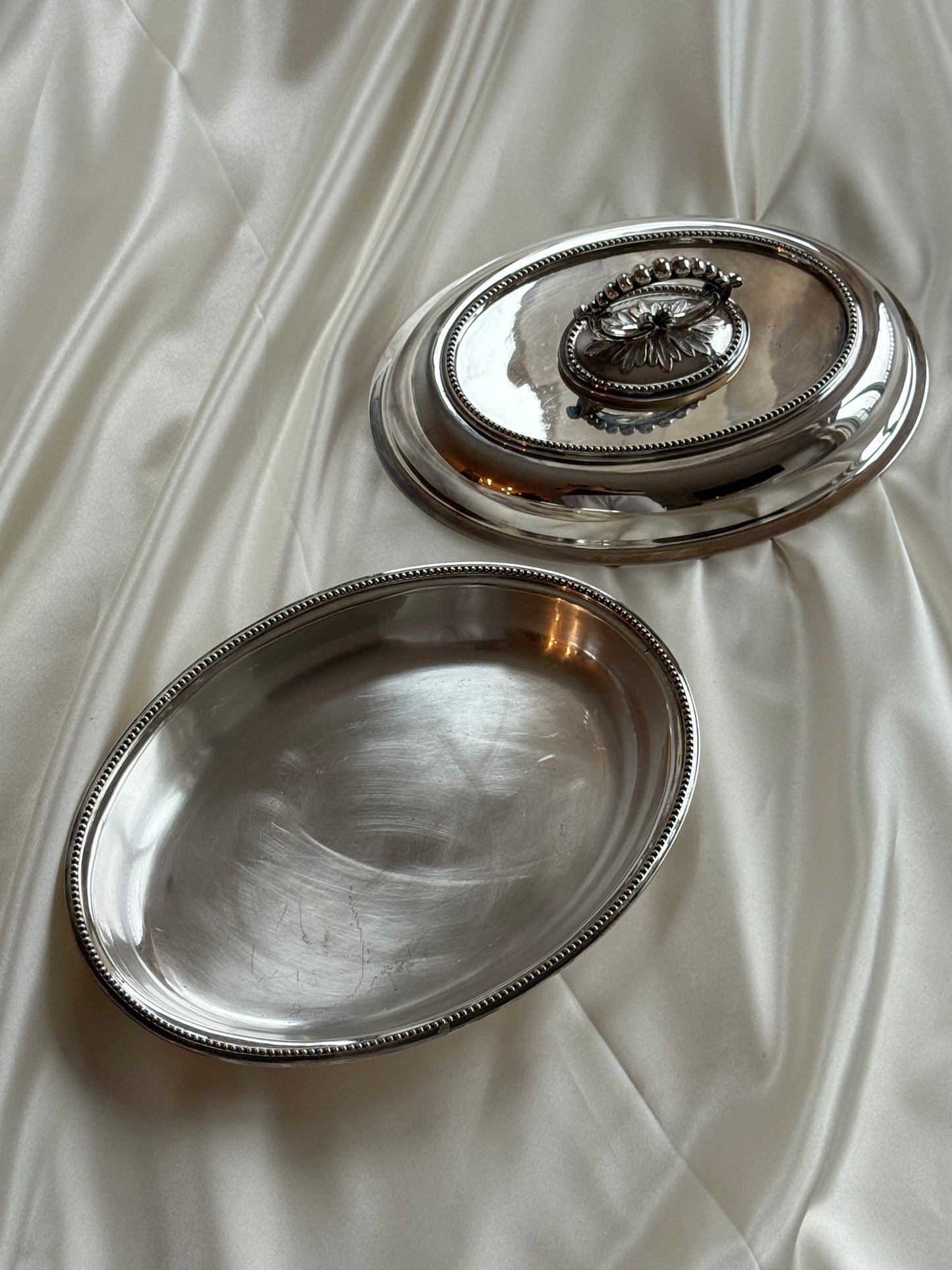 Vintage English Silver-Plated Covered Serving Dish – F. Brooks