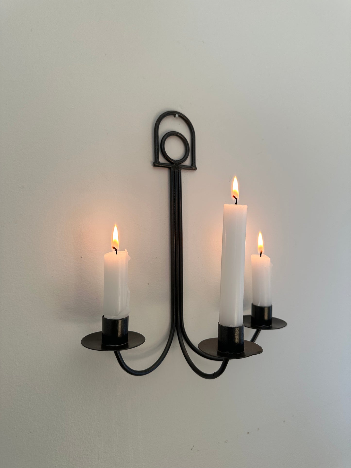 Three arm wall candelabra