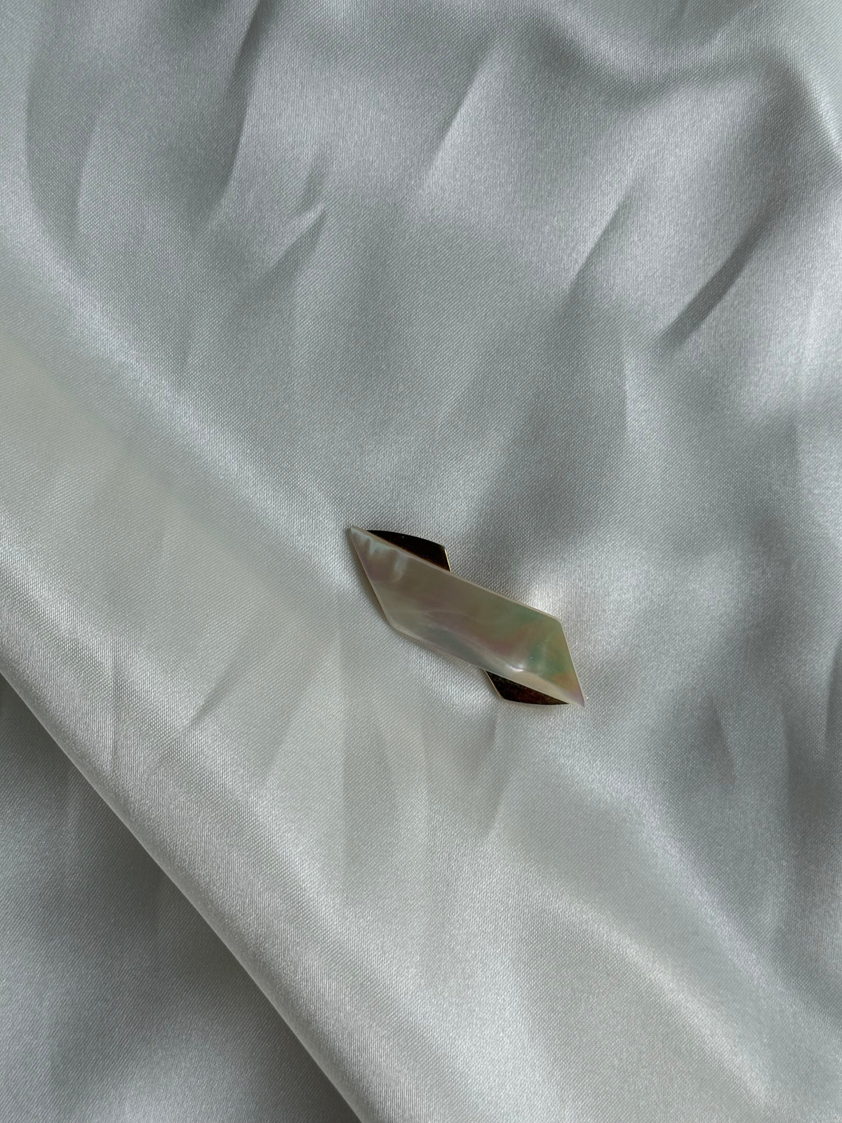 Vintage Mother-of-Pearl Geometric Brooch