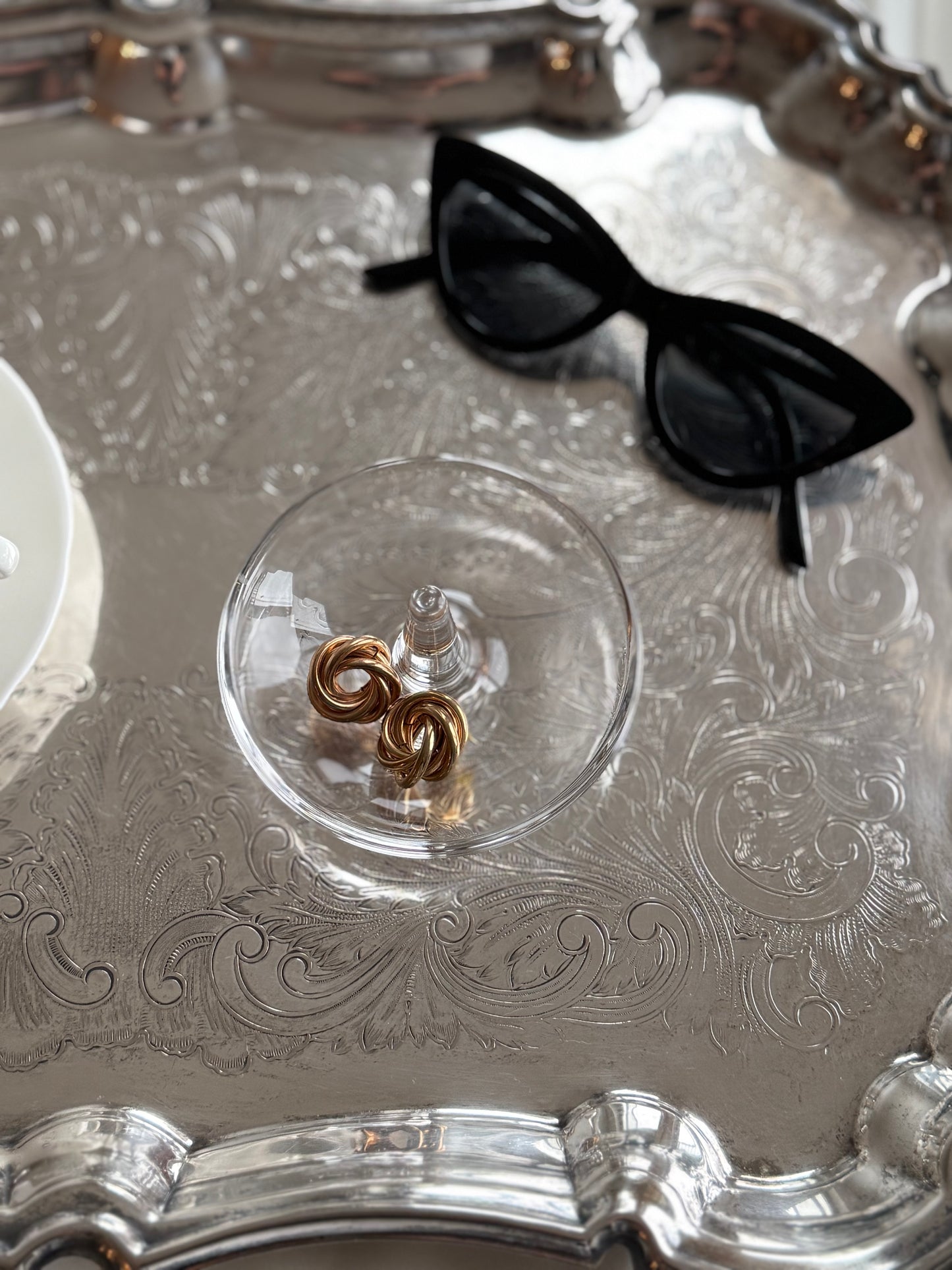 Glass Ring Holder / Jewelry Dish