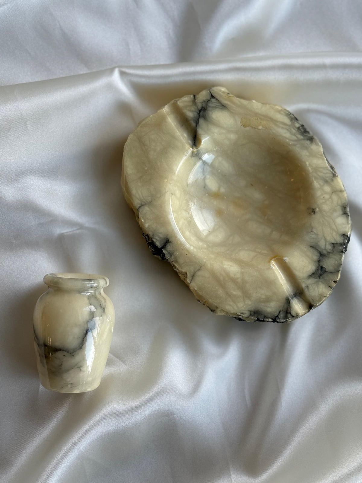 Vintage Italian Alabaster Ashtray / Catchall