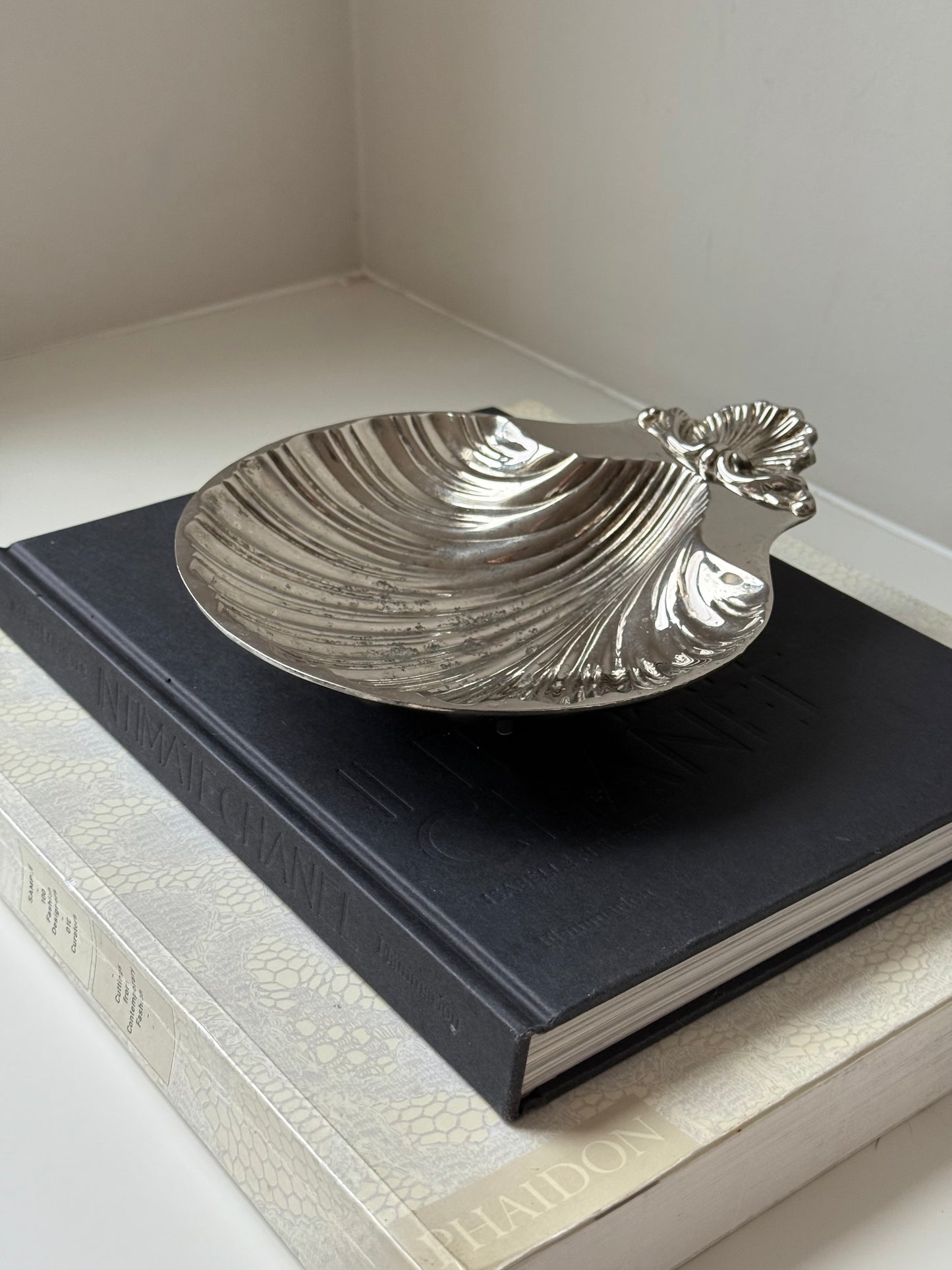 Silver-Plated Shell Catchall Dish
