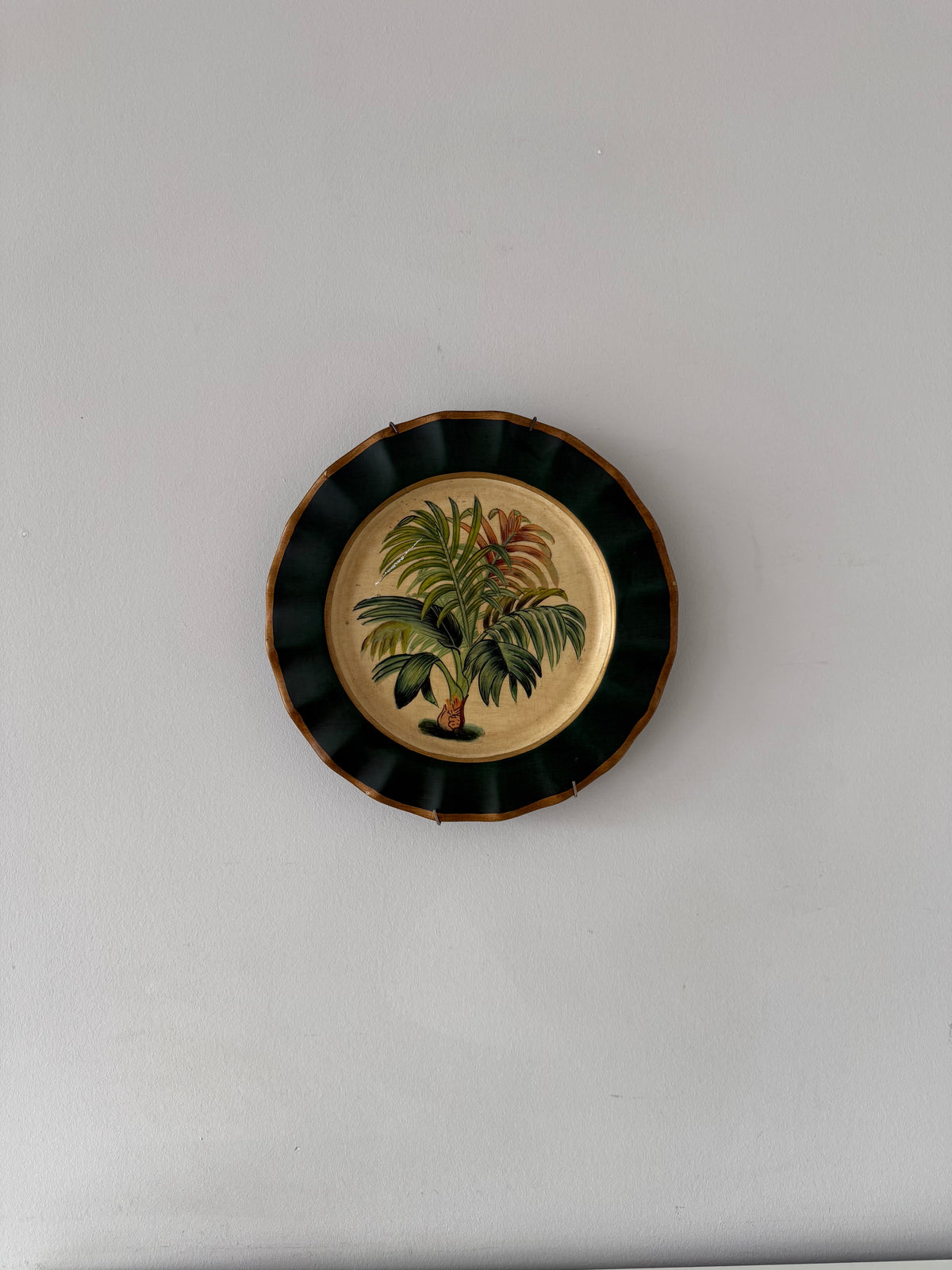Vintage Toyo Hand-Painted Botanical Plates — Set of Four