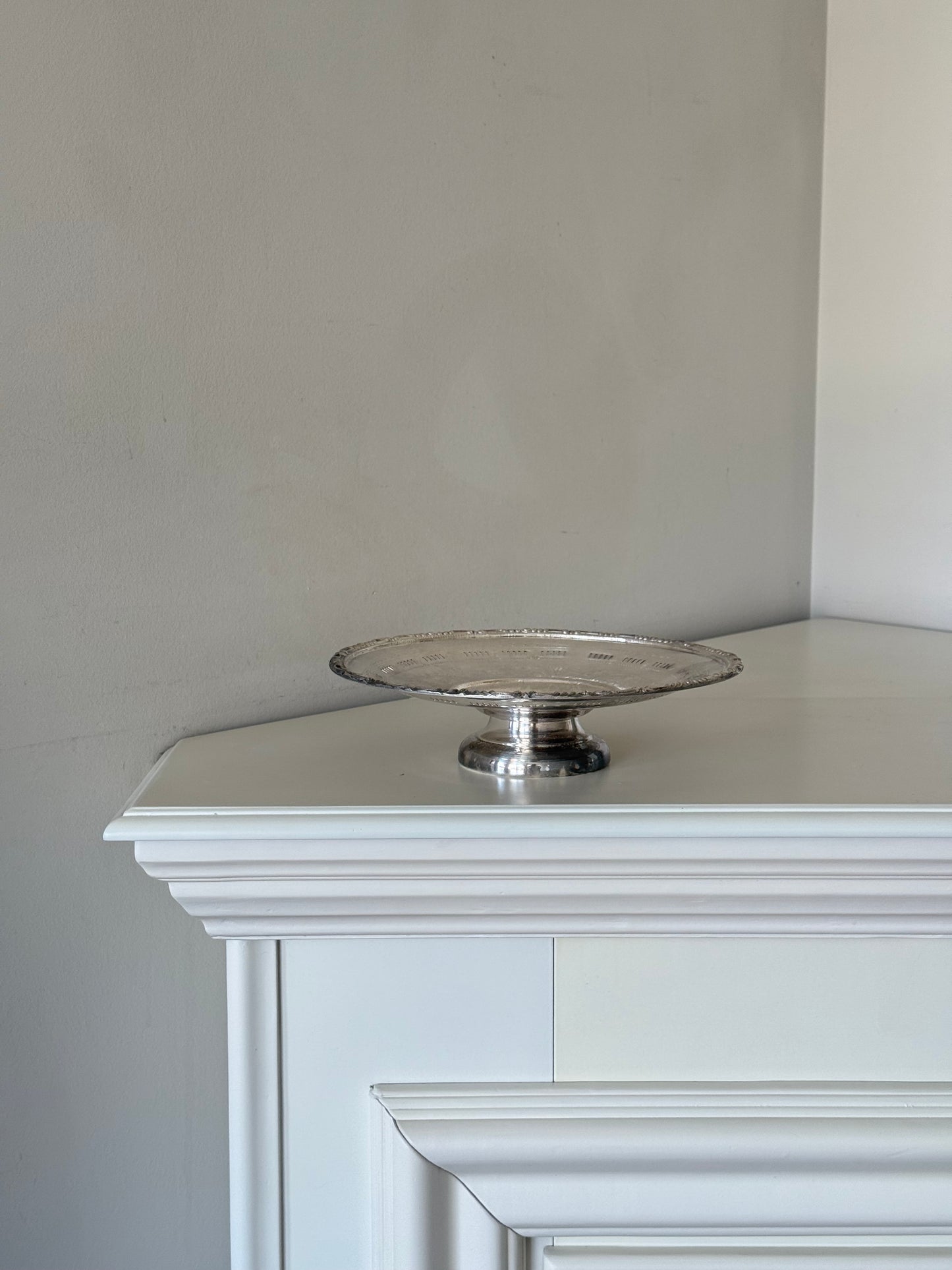 Vintage Silver Plated Pedestal Bon Bon Dish