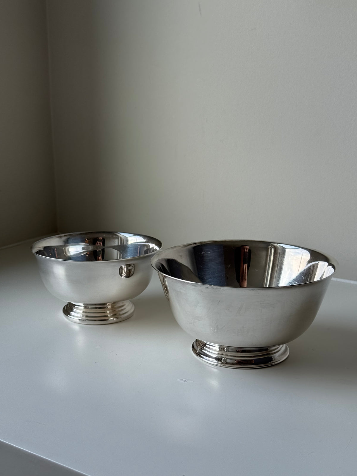 Vintage Gorham Silver Plated Revere-Style Bowls – Set of 2