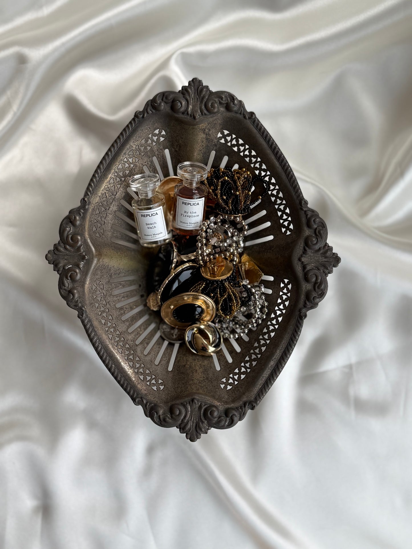 Vintage Ornate Pedestal Catchall