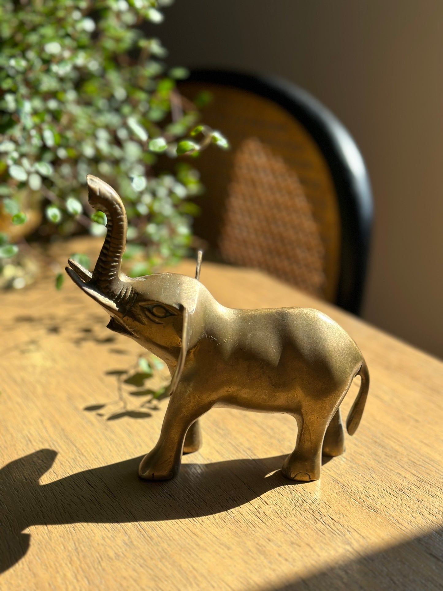 Vintage brass elephant