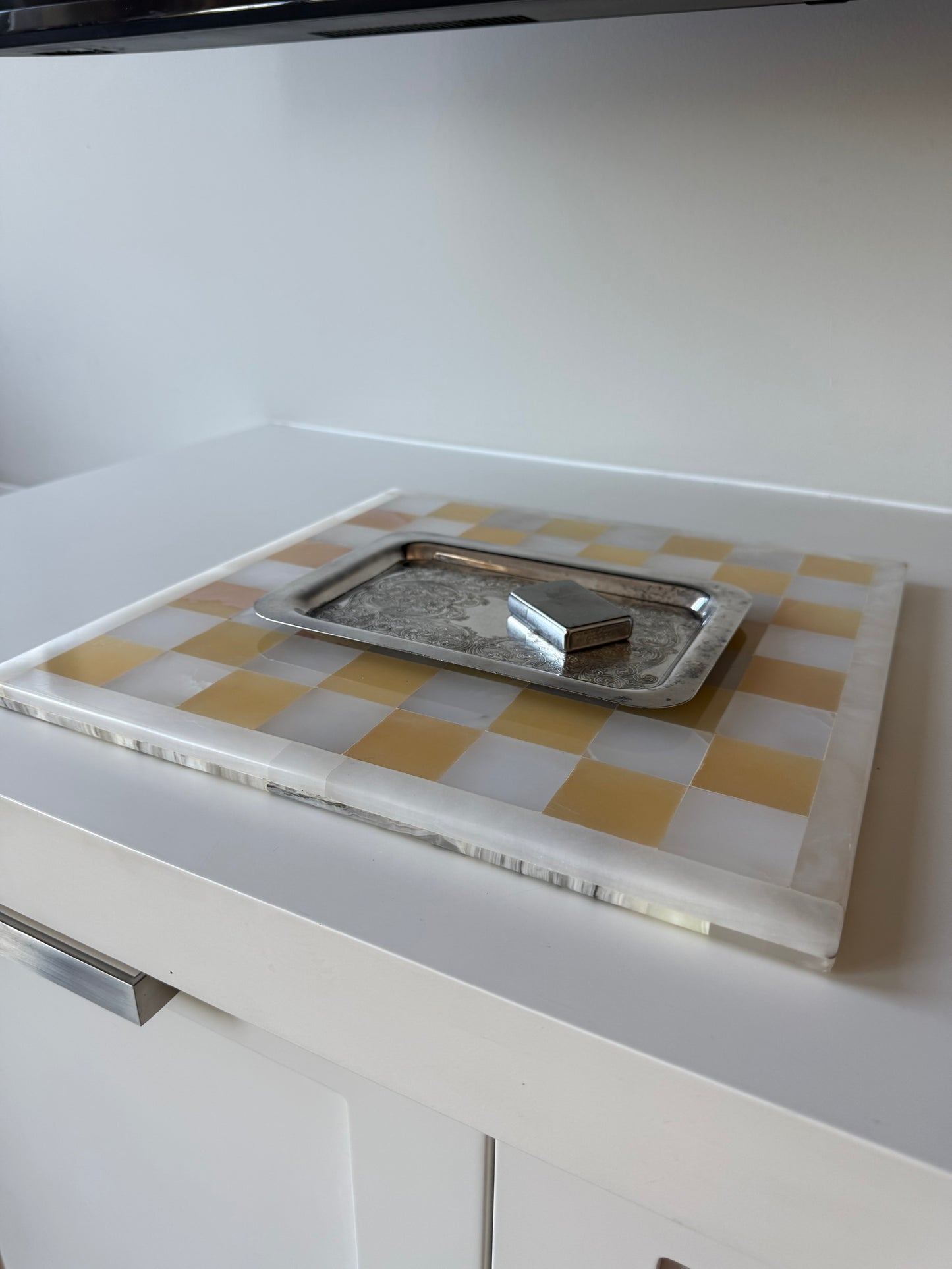 Onyx Stone Checkerboard / Chessboard (14”)