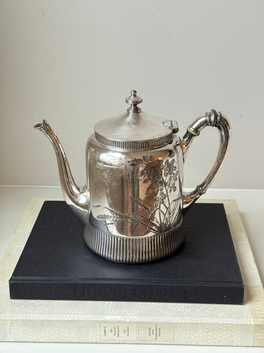 Vintage silver plated teapot