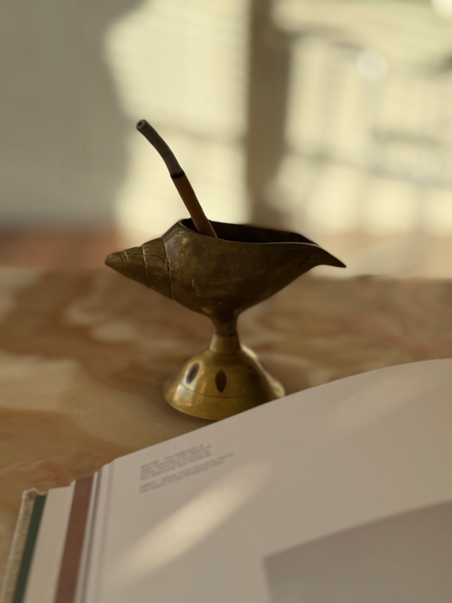 Brass Oil Lamp / Incense Holder