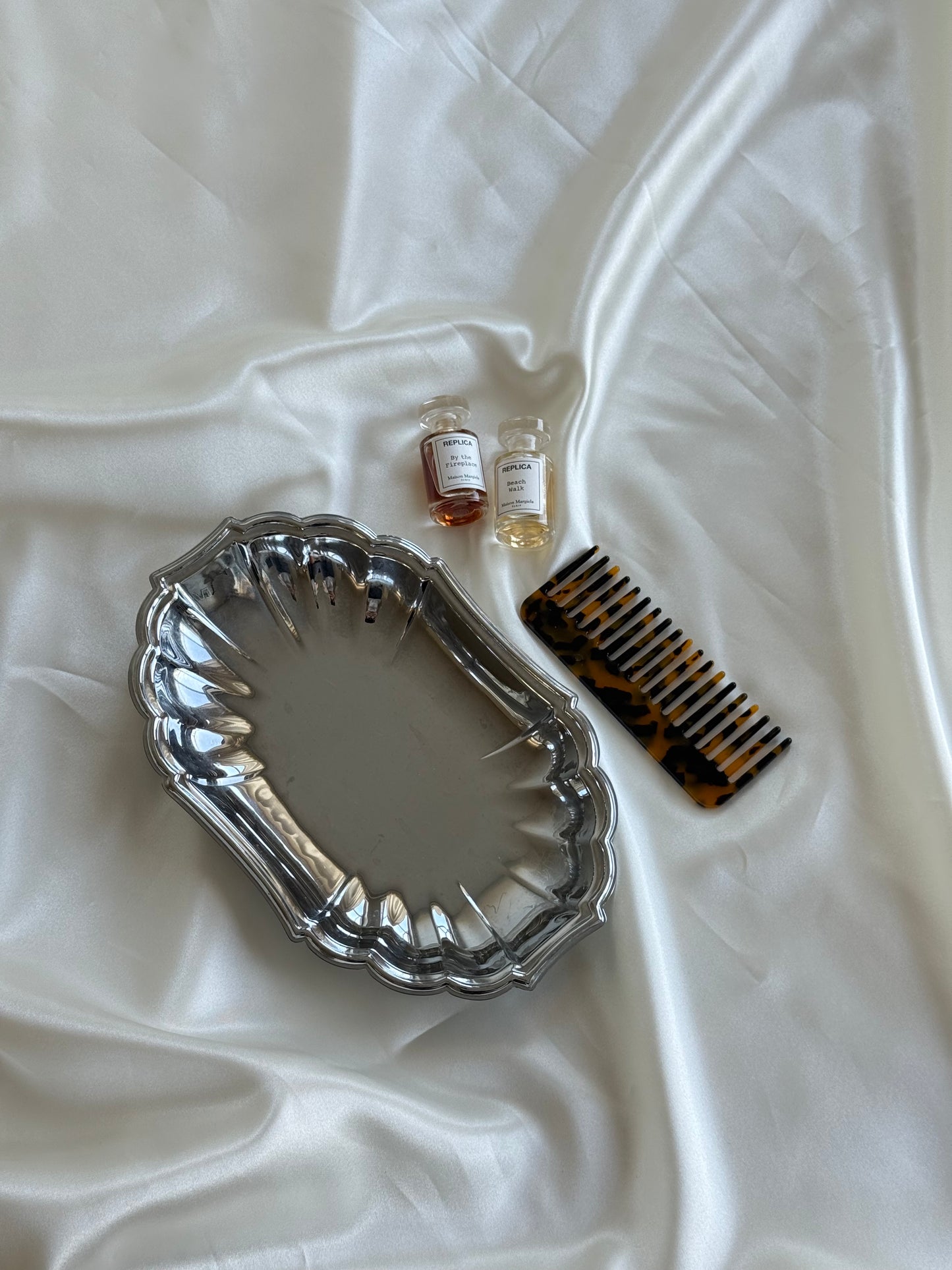 Vintage Chrome-Plated Vanity Tray