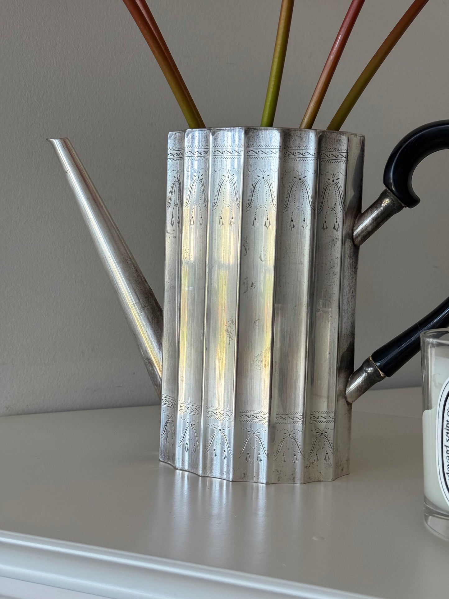 Vintage Silver-Plated Watering Can