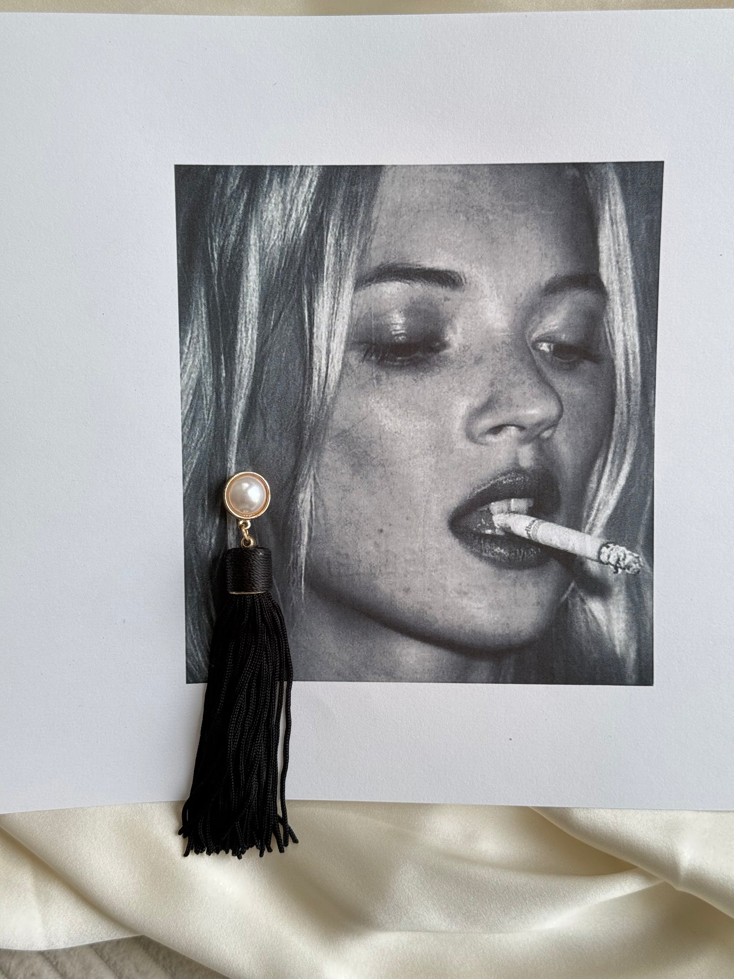 Vintage tassel statement earrings
